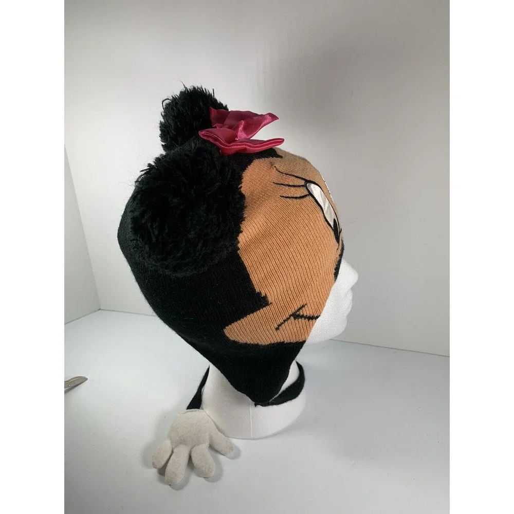 Disney Minnie Mouse Kids Winter Hat Minnie‎ Mouse Stocking Cap With Hands